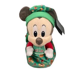 Disney Parks Babies Baby Mickey Mouse Holiday Christmas Plush 10in NWT